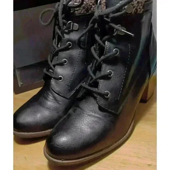 White Mountain (10M) Womens Ankle Black Tumbled Delroy‎ Booties - Picture 2 of 12